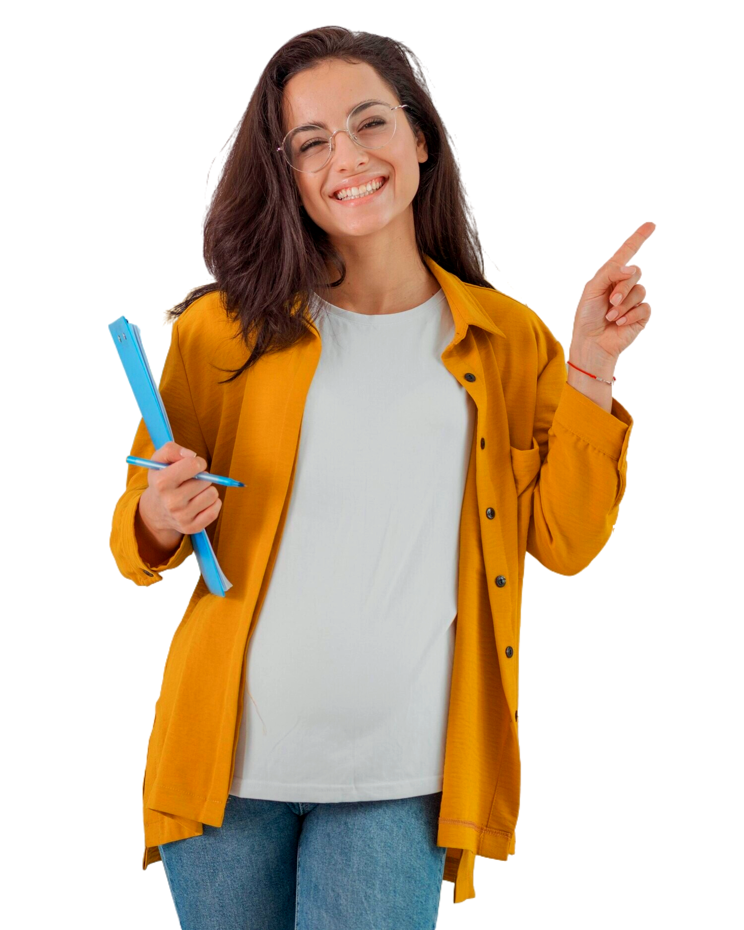 Joven Estudiante Mujer Castaña Landing.png